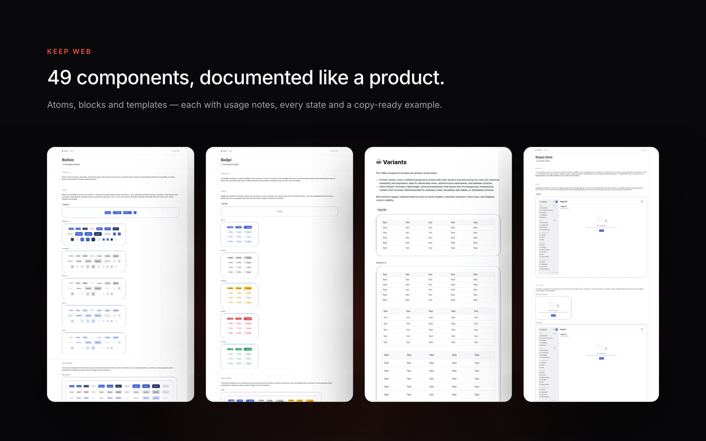 Keep Web components