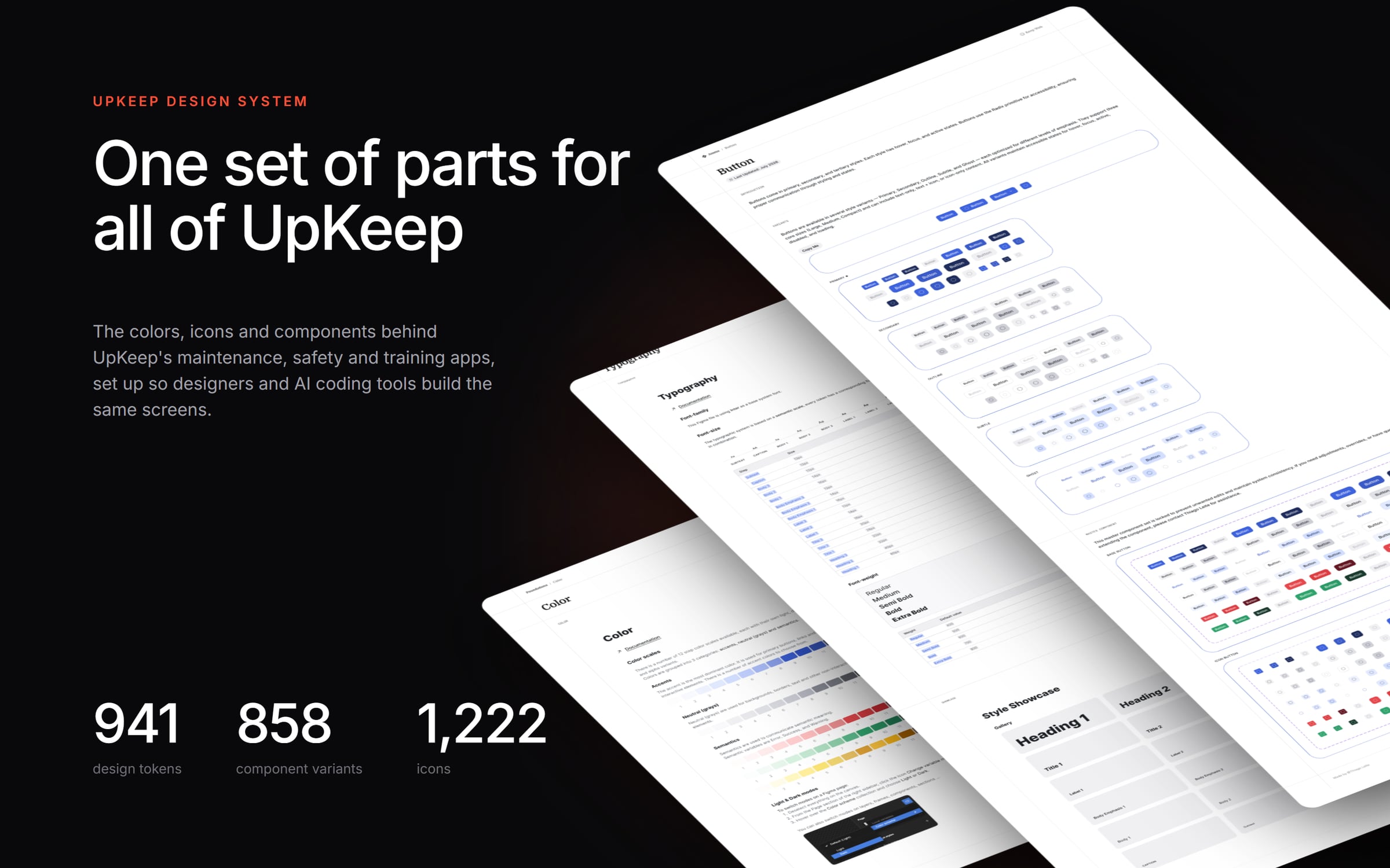 UpKeep Design System: One set of parts for all of UpKeep
