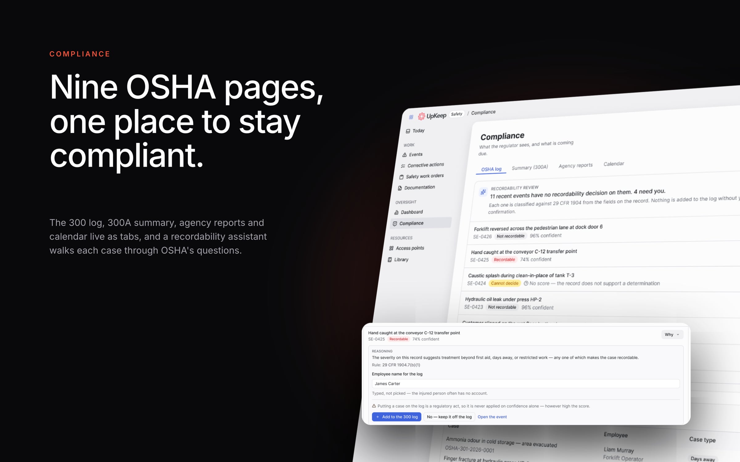 Single OSHA compliance page