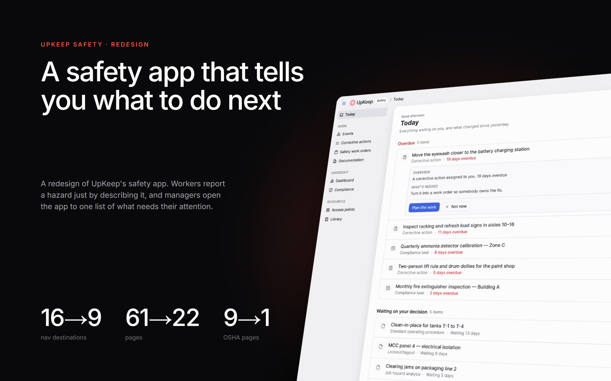 UpKeep Safety: A safety app that tells you what to do next
